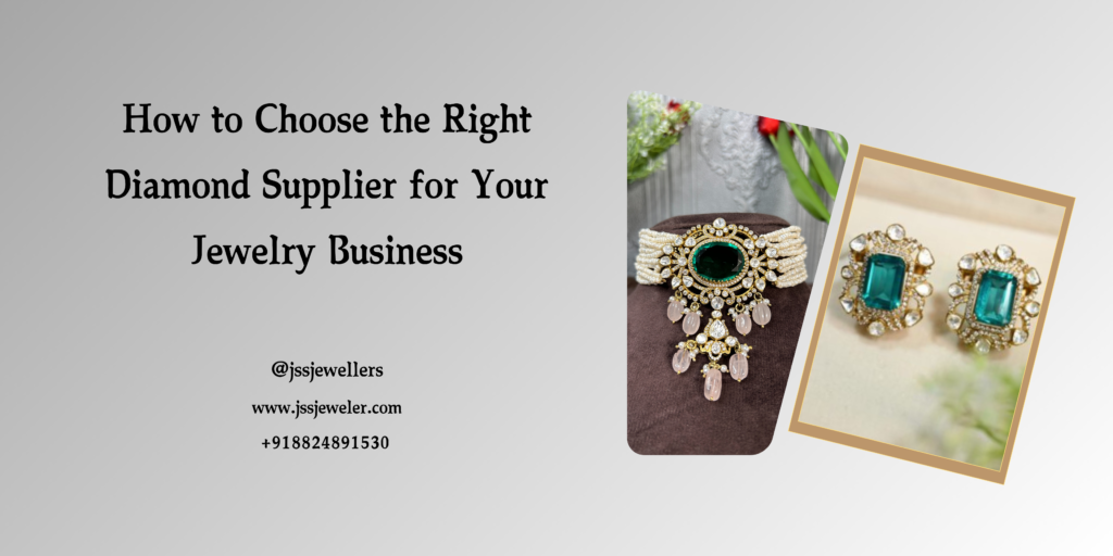 The image is professional, informative, and visually appealing. It effectively combines text and imagery to convey its message. The focus on high-quality diamonds and the provision of contact information suggest that the business is targeting serious jewelry buyers or those interested in learning more about the diamond trade. The muted color scheme and elegant font contribute to a sense of luxury and sophistication.